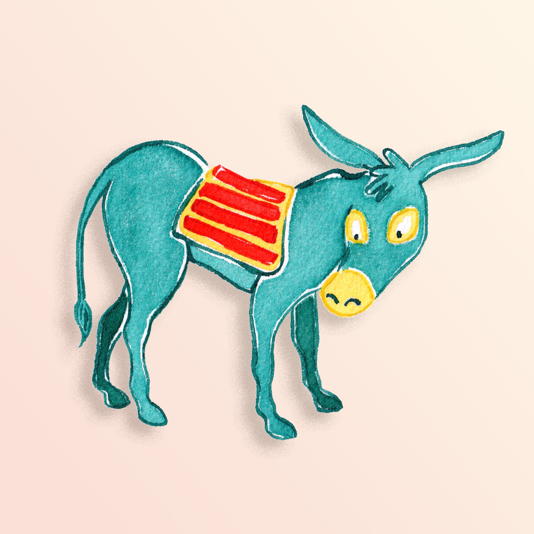 Illustration de l'âne catalan.