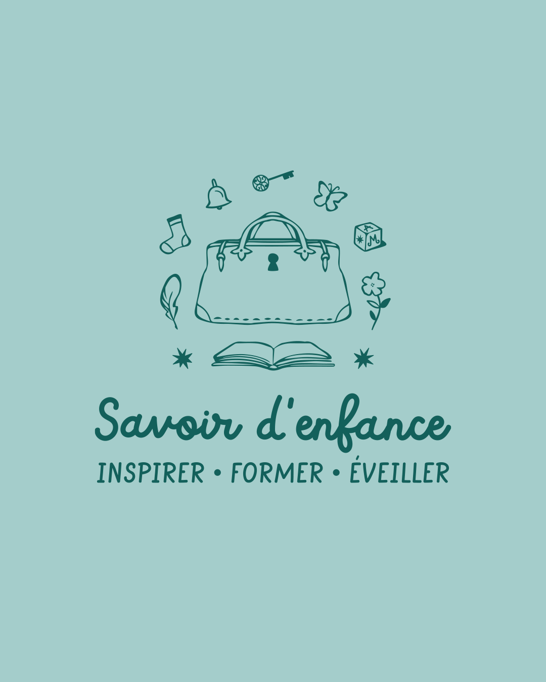 4x5_092025_Identité-AliceMaret_Logos Du logo principal au submark réalisés pour Savoir d'enfance.