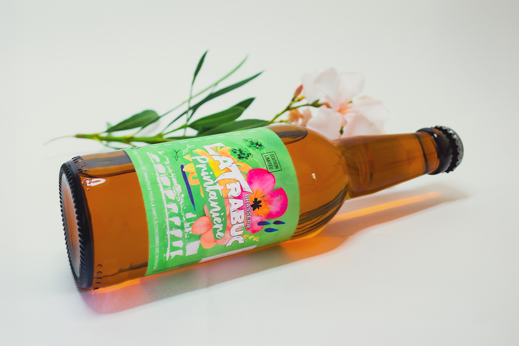 Bouteille de bière artisanale.